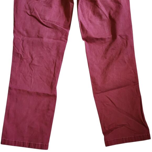 Joseph Abboud Mens Chino Khaki Pants Size 36 X 30 Red Straight Leg - Picture 10 of 10